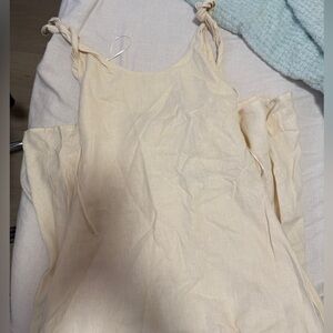 Cream maxi dress from Zara